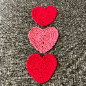 Handmade crochet coaster